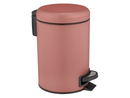 Koupelnový koš na odpadky LEMAN, 3 L, růžový, WENKO