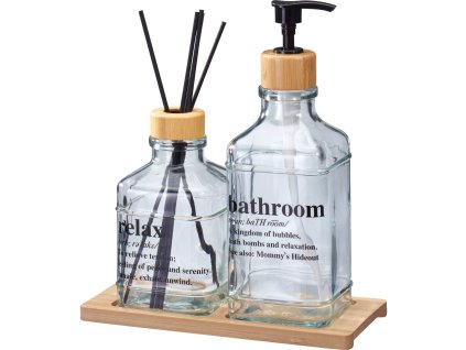 Difuzér s vonnými tyčinkami + nádoba na tělový balzám GILO