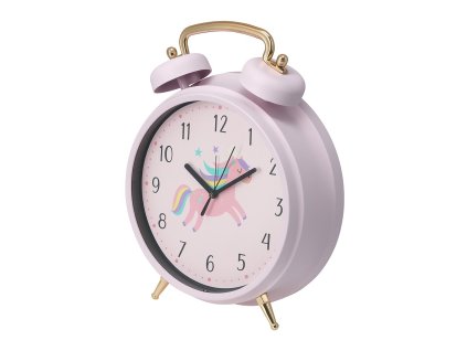 Dětský budík SAFI, Ø 24 cm, růžový