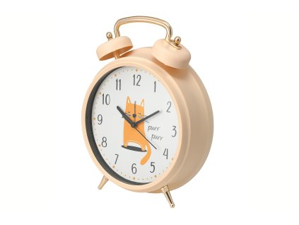 Dětský budík SAFI, Ø 24 cm, oranžový