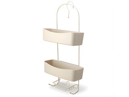 Kovová koupelnová polička ARC, 24 x 12 x 59 cm