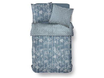 Bavlněné povlečení 220 x 240 cm AIRY DAWN, rostlinný vzor, vzor 1