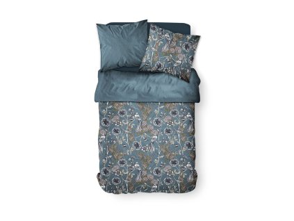 Bavlněné povlečení 200 x 200 cm AIRY DAWN, rostlinný vzor