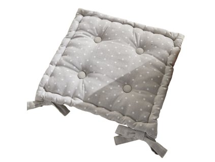 Polštář na židli CONSTANCE, bavlněný, vázaný, 40 x 40 cm