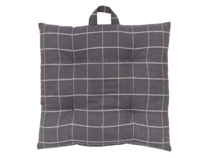 Polštář na židli v kostce SOFT GEOMETRY, bavlněný, 40 x 40 cm