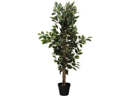 Umělý strom Fíkus v černém květináči, 115 cm