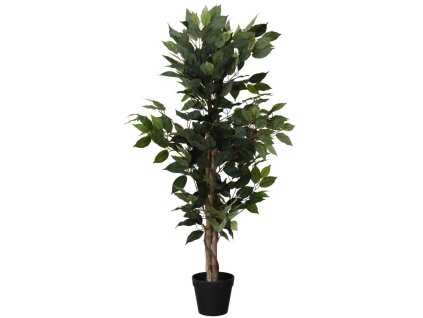 Umělý strom Fíkus v černém květináči, 115 cm