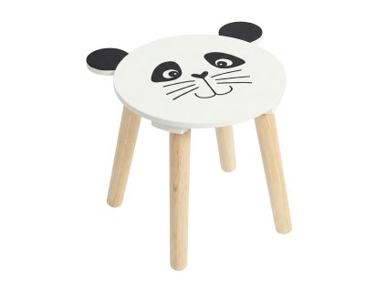 Dřevěná dětská stolička SAFARI s motivem myšky, 28 cm