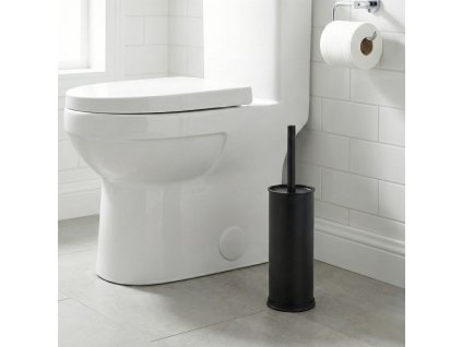 Stojan na WC štětku STAV, černý, výška 38 cm