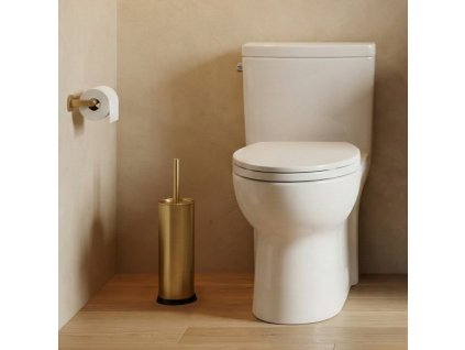 Stojan na WC štětku STAV, zlatý, výška 38 cm