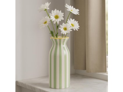 Keramická váza VÅG, 25 cm - zelená