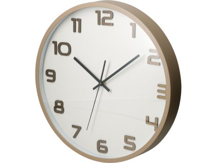 Nástěnné hodiny TID, Ø 35 cm - pískové