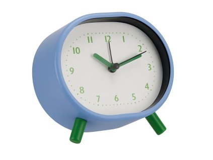 Kovový budík VAKNA - modrý