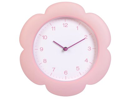 Nástěnné hodiny KRONA - pastelově růžové
