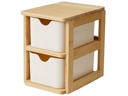 Dvojitý bambusový organizér SKAFFA, 15 x 10,8 cm