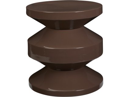 Kovový odkládací stolek TAFEL hnědý, 31 cm