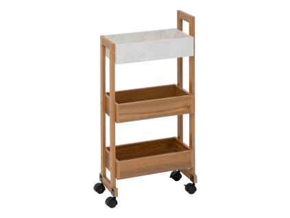 Úzký kuchyňský vozík COME, 3 úrovně, 80 cm