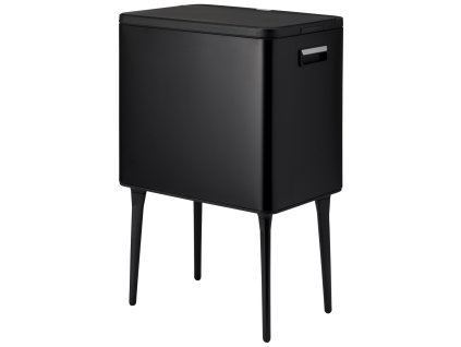 Automatický odpadkový koš, 35 l, kovový - černý