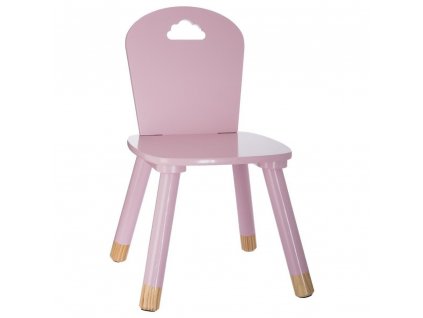 Židle pro děti v růžové barvě, 50 x 28 x 28 cm, MDF