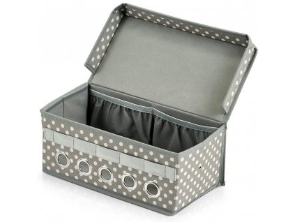Úložný box pro dárkové příslušenství v šedé barvě, 29x12 cm