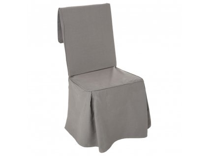 Bavlněný potah na židli v šedé barvě, 85 cm