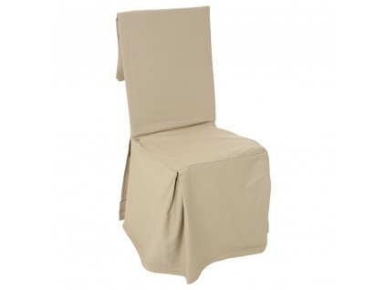 Bavlněný potah na židli v béžové barvě, 85x45 cm