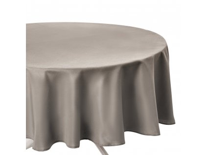 Praktický stolní kulatý ubrus v béžové barvě, 180 cm