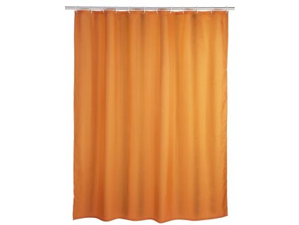 Oranžový textilní závěs do koupelny, 180x200 cm, WENKO