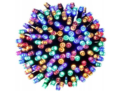 Dekorativní 100 LED vánoční světla, vícebarevné, 10 x 100 cm