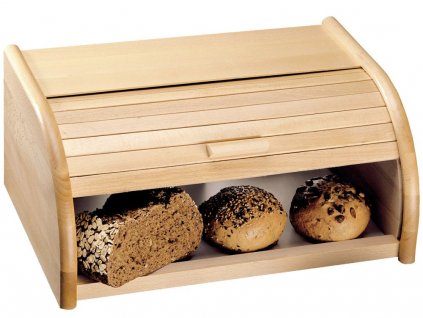 Dřevěný chlebník RETRO BIN, 30 x 20 x 15 cm