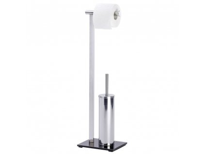 Stojan na toaletní papír a kartáč Lava na WC - 2 v 1, WENKO