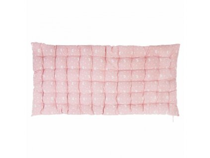 Růžová nafukovací matrace z bavlny, 120x60 cm