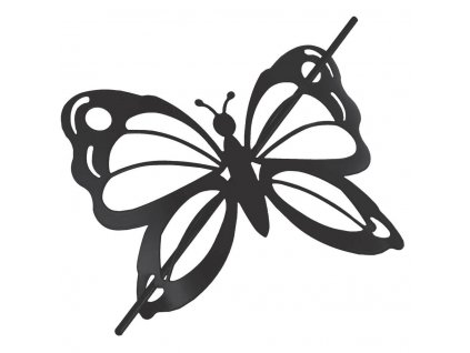 Černý motýl opona klip, 1 kus