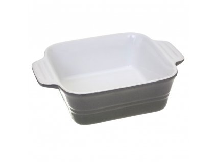 Keramická zapékací miska, 17 x 13 cm, šedá