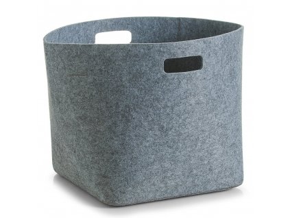 Plstěný úložný box, šedá barva, 33 l, ZELLER