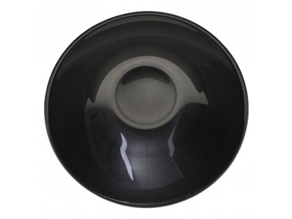 Polévková talíř ANIA BLACK, sklo, O 17 cm, černá