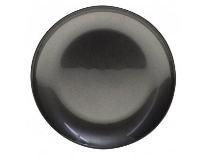 Dezertní talíř ANIA GOLD, sklo, O 21 cm, černá BARVA