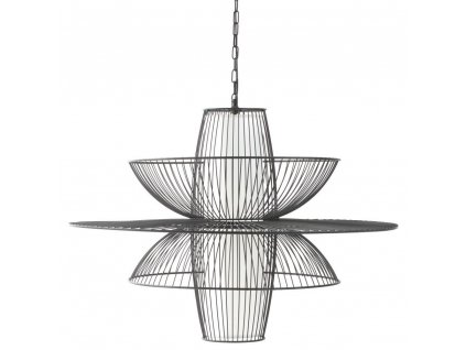 Závěsná kovová lampa FILAIRE, 77 cm