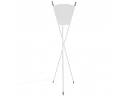 Třínohá stojací lampa v bílé barvě, 165 cm