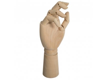 Dřevěná ruční model, pravá, 30 cm