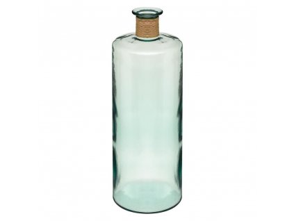 Váza z recyklovaného skla, 75 cm, zelená barva