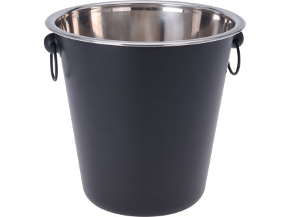 Černý kovový stojan na šampaňské COOLER, 20 cm