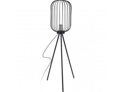 Kovová stativ lampa, 102 cm, černá