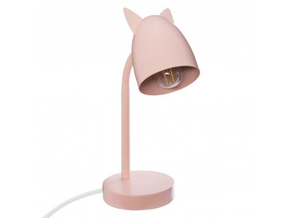 Stolní lampa OREILLLES ROSE, kov, barva růžová