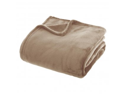 Fleecová deka UNI 180 x 230 cm, béžová