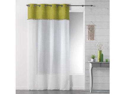 ALIXIA rybíz, 140 x 240 cm, bílá se zeleným dekorem