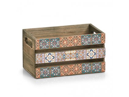 Dekorativní dřevěná krabice MOSAIC, 24 x 14 x 13,5 cm, ZELLER