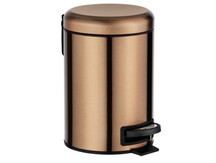 Koupelnový koš LEMAN, matný měděny, 3L, WENKO