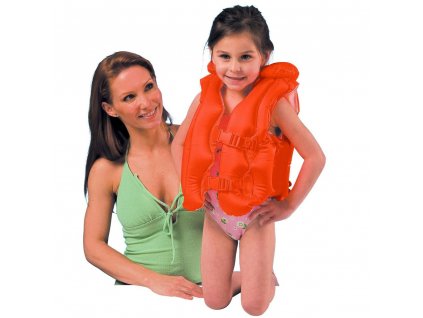 Dětská plovací vesta, oranžová, INTEX