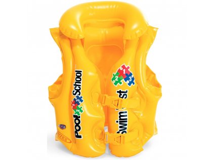 Dětská plovací vesta, 50 x 47 cm, žlutá, INTEX